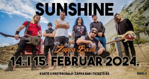 Dupli koncert grupe Sunshine za Dan zaljubljenih u Zappa Bazi