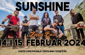 Dupli koncert grupe Sunshine za Dan zaljubljenih u Zappa Bazi