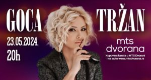 Goca Tržan nastupa u MTS Dvorani