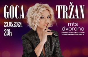 Goca Tržan nastupa u MTS Dvorani