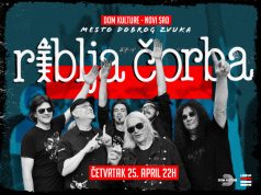Riblja Čorba 25. aprila u Domu kulture NS
