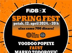 Fidbox Spring Fest 12. april u Domu omladine