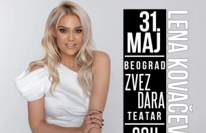 Lena Kovačević nastupa 31. maja u Zvezdara teatru