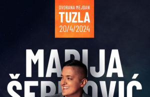 Marija Šerifović nastavila turneju “Dolazi ljubav” koncertom u Tuzli