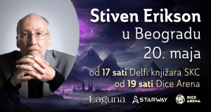 Pisac epske fantastike Stiven Erikson 20. maja u Beogradu