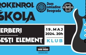 Gerberi i Šesti element 19. maja u Klubu Doma omladine Beograda