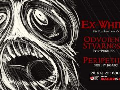 Koncert bendova Ex-White, Peripetija i Odvojena stvarnost 28. maja u SKCNS Fabrici