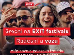 Vozom na EXIT i ove godine u bilo kom trenutku: Uvode se specijalni polasci na relaciji Beograd – Novi Sad
