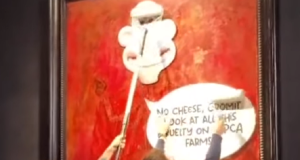 Aktivisti pokušali da unište portret kralja Čarlsa