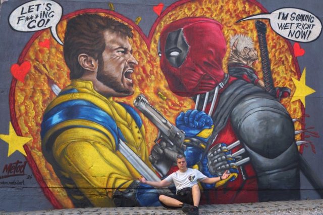 Mural Dedpul i Vulverin