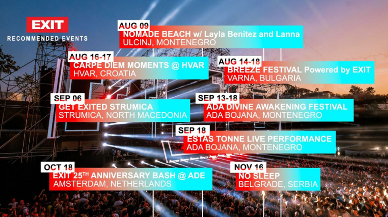 Duh EXIT festivala kreće po svetu od Ade Bojane preko Amsterdama do Dubaija!