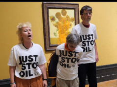 (VIDEO) Aktivisti pokreta “Just Stop Oil” ponovo posuli supom Van Gogove “Suncokrete”
