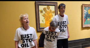 (VIDEO) Aktivisti pokreta “Just Stop Oil” ponovo posuli supom Van Gogove “Suncokrete”