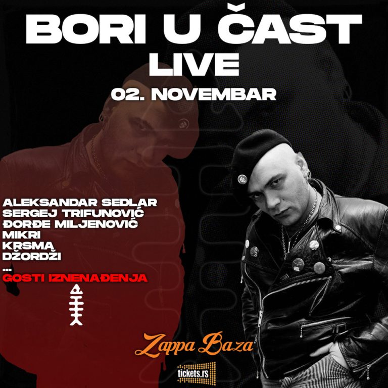 BORI U ČAST – koncert u Zappa bazi