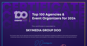 SKYMUSIC uvršten u top 100 organizatora događaja za 2024. godinu na globalnom nivou