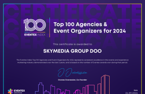 SKYMUSIC uvršten u top 100 organizatora događaja za 2024. godinu na globalnom nivou