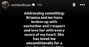 Bri ga je bezuslovno volela, ali je Zach Bryan ipak ostavio, i to – preko Instagrama