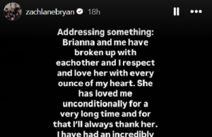 Bri ga je bezuslovno volela, ali je Zach Bryan ipak ostavio, i to – preko Instagrama