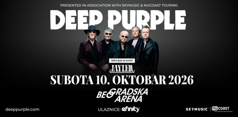 Deep Purple objavio nove datume MAD IN EUROPE turneje – U Beogradskoj areni 10. oktobra 2026.