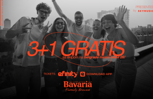 BAVARIA TE VODI NA BELGRADE MUSIC WEEK 26: Kupi tri ulaznice putem sajta eFinity.rs i četvrtu dobijaš NA POKLON